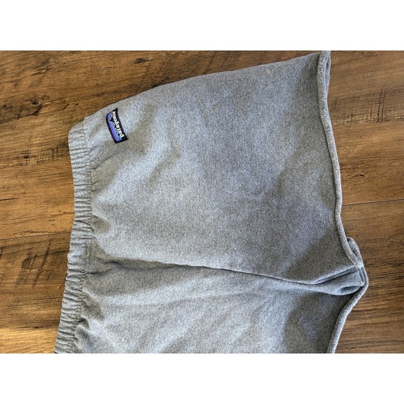 Patagonia Organic Cotton Sweat Shorts Womens Medium Gray Elastic Waist Pockets - Picture 5 of 7